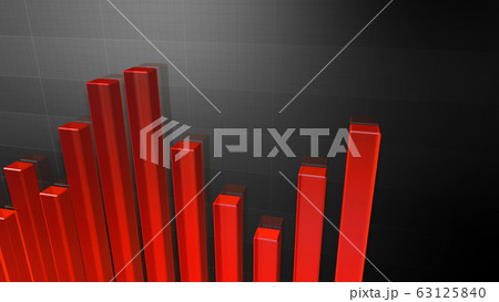 ビジネス 経済 データ グラフ チャート 資料 成長 成功 3D イラスト 背景 バックグラウンド 63125840