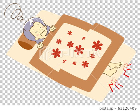 A woman sleeping on a futon 63126409