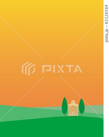 オルチャ渓谷 val d'orcia トスカーナ toscana 夕景 オルチャ渓谷 val d'orcia トスカーナ toscana 夕景 63126584