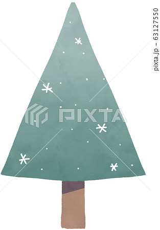 冬の木 ツリー 初雪 残雪のイラスト素材 63127550 Pixta