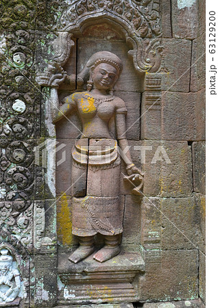 Vat Phou (Wat Phu) temple The ruined Khmer temple Vat Phou (Wat Phu) temple The ruined Khmer temple 63129200