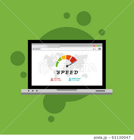 laptop acceleration icon vector template. Site 63130047