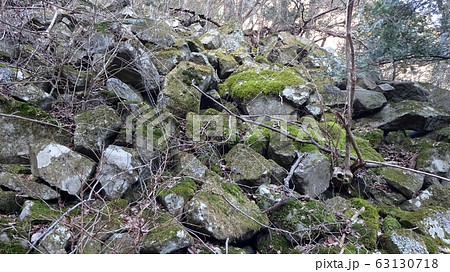 山の中の石垣　古道 63130718