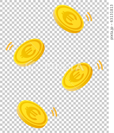 Falling euro coin - Stock Illustration [63131813] - PIXTA