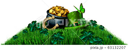 Saint Patrick Green Element Isolated 63132207
