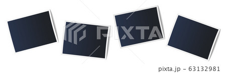 photo frames in realistic style on white background  63132981