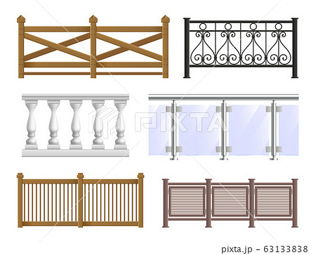 Balcony Fence Setのイラスト素材