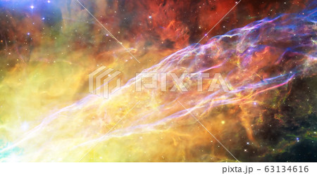 A colourful supernova remnant somewhere in deep A colourful supernova remnant somewhere in deep 63134616