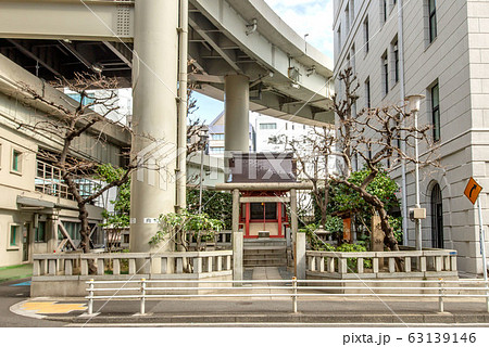 東京都中央区日本橋兜町の兜神社 東京都中央区日本橋兜町の兜神社 63139146