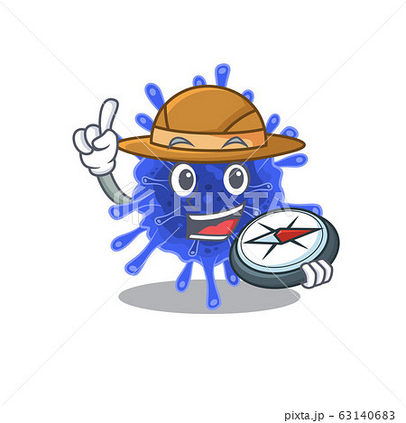 Bacteria coronavirus an experienced explorer with a compass 63140683