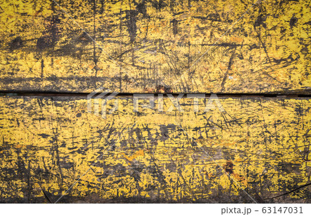 Yellow wooden old wall texture background 63147031