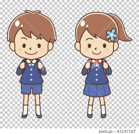 小学校に入学した新入生 63147197