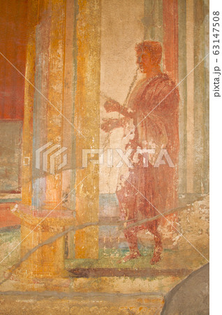 Ancient Fresco Ruins In Pompei Italy Ancient Fresco Ruins In Pompei Italy 63147508