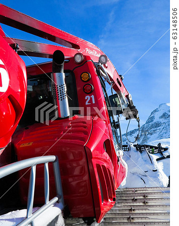 Traveling and Sport - Caterpillar of the Snow groomer inside. Traveling and Sport - Caterpillar of the Snow groomer inside. 63148506