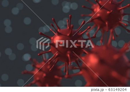 Medical 3d illustration infected with Coronavirus Medical 3d illustration infected with Coronavirus 63149204