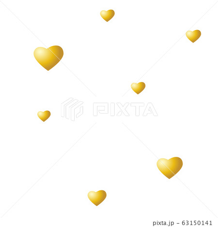 Golden hearts on a white background. Vector seamless texture for Valentines Day Golden hearts on a white background. Vector seamless texture for Valentines Day 63150141