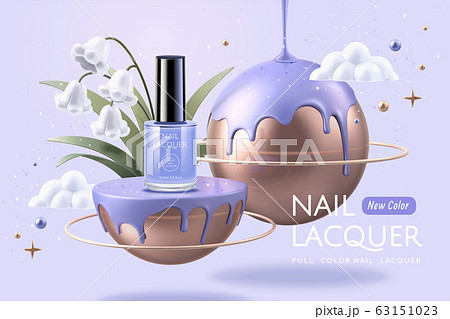 Purple nail lacquer ads 63151023
