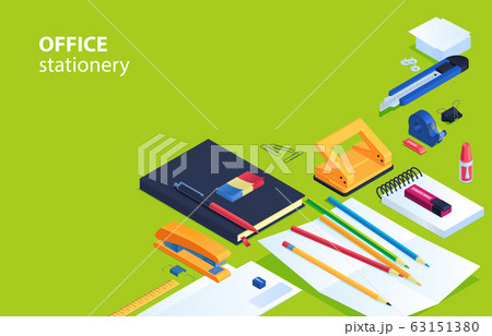 Office Stationery Background 63151380
