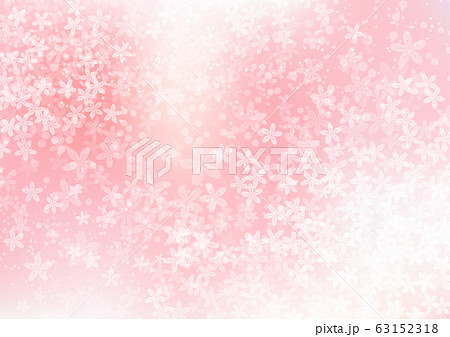 桜ピンク色グラデーションとキラキラ光のイメージ背景のイラスト素材
