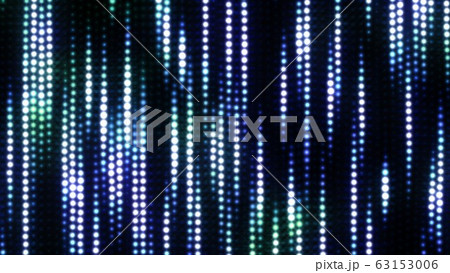 Glowing Wall of Circular LED Light Bokeh Streams Flowing Downward - Abstract Background Texture Glowing Wall of Circular LED Light Bokeh Streams Flowing Downward - Abstract Background Texture 63153006