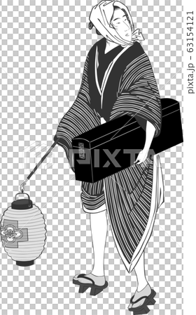 Ukiyo-e Machijin 129 Black and White Ukiyo-e Machijin 129 Black and White 63154121