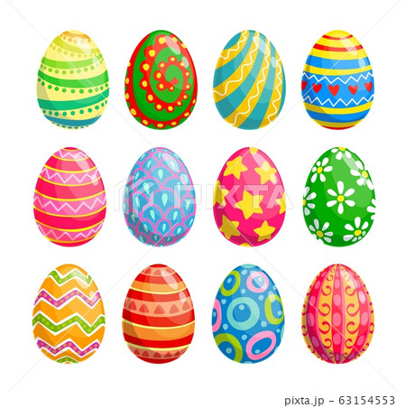 Easter egg icons, religion holiday and egghunting Easter egg icons, religion holiday and egghunting 63154553
