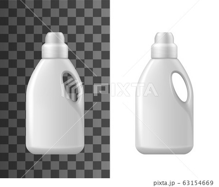 Detergent bottles mockup, isolated vector 63154669