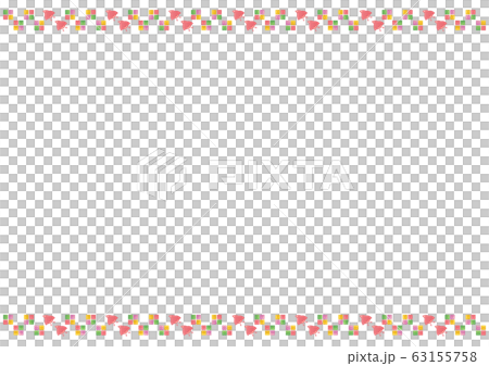 フレーム素材-ちどり模様5 フレーム素材-ちどり模様5 63155758