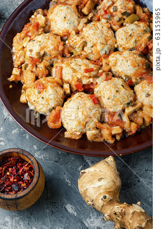 Steam diet cutlets. Steam diet cutlets. 63155965