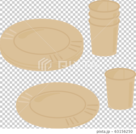 牛皮紙杯和紙盤 63156250