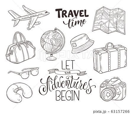vector travel objects vector travel objects 63157266