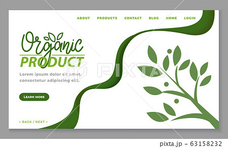 Healthy Food Blog or Green Market Online Vector 63158232