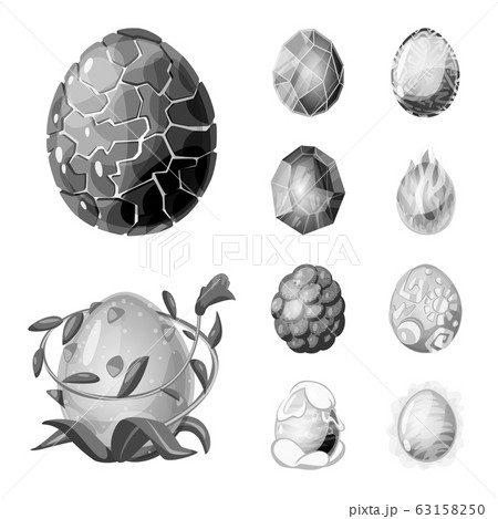Vector illustration of monster and fantasy logo. Set of monster and big stock symbol for web. Vector illustration of monster and fantasy logo. Set of monster and big stock symbol for web. 63158250