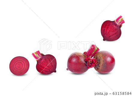 Beetroots isolated on white background Beetroots isolated on white background 63158584