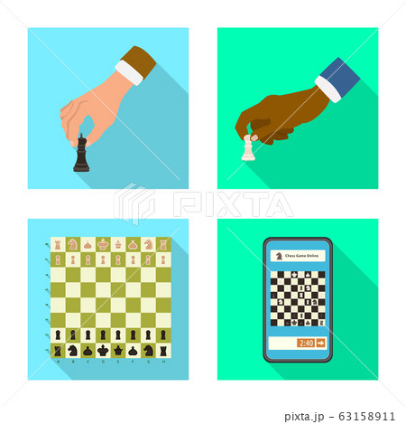 Vector design of checkmate and thin sign. Set of checkmate and target stock symbol for web. Vector design of checkmate and thin sign. Set of checkmate and target stock symbol for web. 63158911