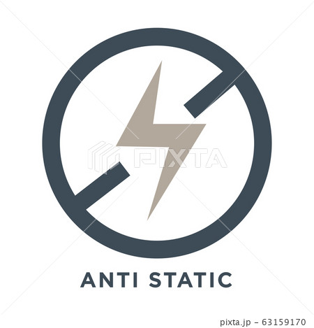 Glass properties, anti static isolated icon, material features Glass properties, anti static isolated icon, material features 63159170