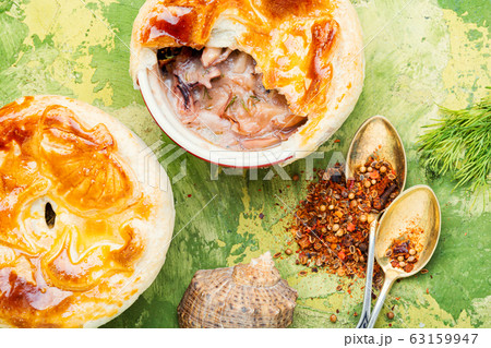 Seafood soup or julienne. Seafood soup or julienne. 63159947