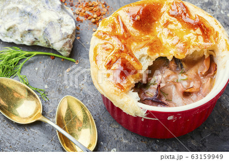 Seafood soup or julienne. Seafood soup or julienne. 63159949