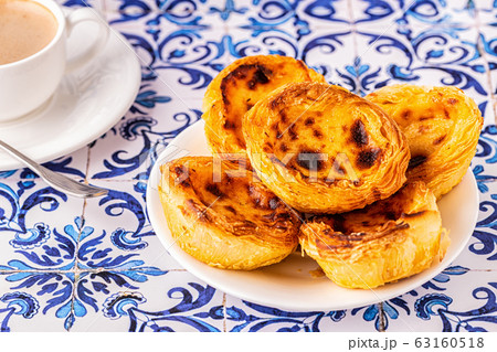 Egg tart, traditional Portuguese dessert, pastel 63160518