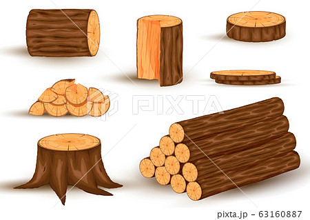 Wood Material And Manufactured Products のイラスト素材 Wood Material And Manufactured Products のイラスト素材
