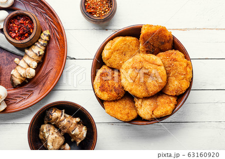 Healthy vegetable cutlets 63160920