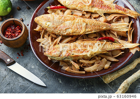 Delicious fried fish Delicious fried fish 63160946