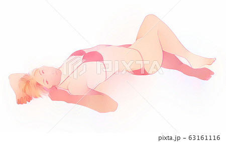 女性　水着　美容と健康 63161116