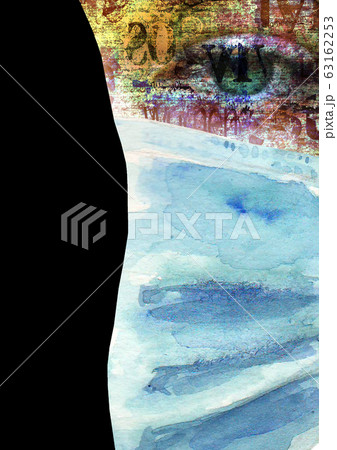 Woman with green eyes wearing face mask Woman with green eyes wearing face mask 63162253