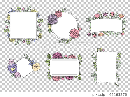 植物藝術框架 63163276