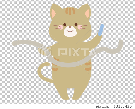 Athletic meet cat illustration Athletic meet cat illustration 63163430