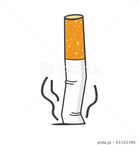 cigarette butts drawing Stop Smoking Cigarette butt vector - Stock Illustration [63163766]