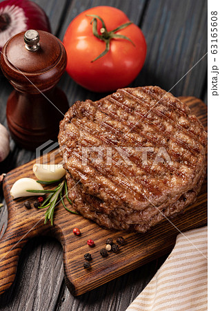 Fresh meat cutlets 63165608