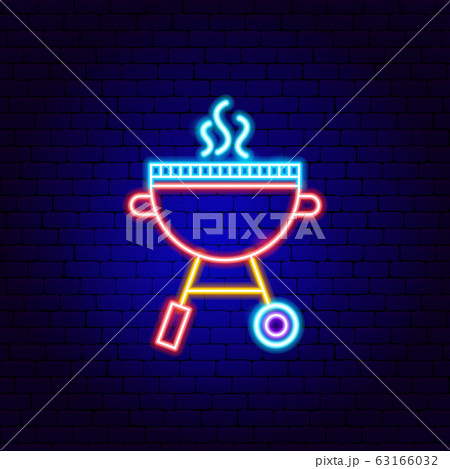 BBQ Grill Neon Sign BBQ Grill Neon Sign 63166032