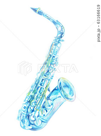 Glass Saxophone Stock Illustration 63166619 Pixta